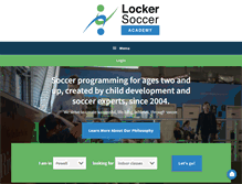 Tablet Screenshot of lockersoccer.com